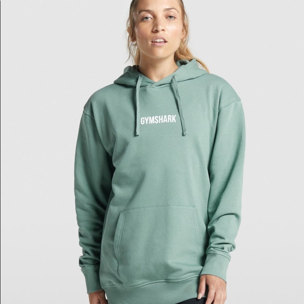 Gymshark Apollo Graphic Oversized Hoodie - Light Green